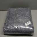 FinRec 2x6 Washable Runner Rugs for Kitchen Hallway Bedroom, Low Pile Thin Rug Solid Color, Non-Slip Carpet Indoor for Home Decor (Navy Blue/White)