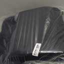 Bookishbunny 2pc High Resilience Memory Foam Seat Chair Waist Lumbar Back Support Cushion Pillow Car Office Home (Black)