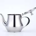 SANQIAHOME 360ml(13Oz) Stainless Steel Small teapot (Silver)