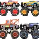 4-Pack Car Toy, Tow Mater Toy, 1:55 Die-cast Toy Car Big Wheel Buggy (4 Pcs Big Wheel Car)