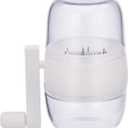 Nut Chopper, Portable Manual Nut Grinder with Hand Crank For All Nuts, Hand Held Food Shredder Cutter Mincer Blender Meat Grinder Kitchen Tool for Making Toppings(White)