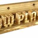 Now Playing Vinyl Record Stand Wall Mount Real Wood - 3D Retro Letter Wooden Album Display Stand - LP Record Wall Holder Floating Shelves - Vinyl Gift Ideas