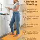 Ophanie Kitchen mats for Floor, 3/4 inch Thick, Kitchen Rugs, 20''x39'' Anti Fatigue Standing Cushioned Mat, Waterproof,Comfort Ergonomic mat for Office, Home, Sink,Orange Non-Slip Bottom