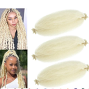 Afro Spring Twist Braiding Hair 16 Inch 3 Packs Pre Separated Springy Curly Twist Hair Marley Hair for Faux Locs Crochet Hair Pre Fluffed Spring Twist Hair Extensions (#613, 16INCH/40CM) Pack of 3