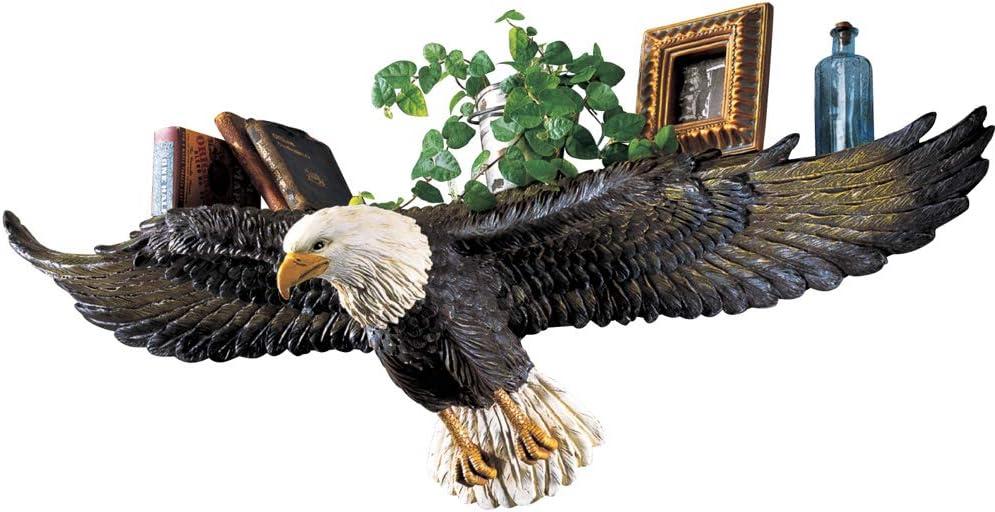 Collections Etc 3D Eagle Sculpted Wall Shelf Multi