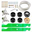 46" Mower Deck Spindle Rebuild Kit Fit for Husqvarna RZ4621 RZ4623 RZ46i Z246 Z246i, Spindle Replaces OEM 532174356 (174356) & 532174358 (174358), Spindles, Blades, Belt & Idler Wheels
