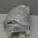 Homemate Heated Blanket Electric Throw - 50"x60" Heating Blanket Throw 1/2/4/6/8 Hours Auto-Off 10 Heat Levels Over-Heat Protection Soft Flannel Sherpa Heater ETL Certification (Light Grey (Striped))