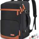 40L Travel Backpack, Water-Resistant Carry On Backpack for Men Women, Business Laptop Backpack for Trips & Commutes, Fits 15.6/17.3 Inch Laptop (Large, Black)