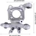5090072AE Rear Right Suspension Steering Knuckle Compatible for Cherokee Jeep 2014-2018 L4 V6 2.4L 3.2L, Replaces 5090072AA 5090072AB 5090072AC 5090072AD 5090072AE