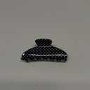 The RPZL Premium Acetate Big Hair Accessory | Oversized Claw Clip for Thick and Thin Hair | Stylish Hair Jaw for Women and Girls (BLACK POLKA DOT)