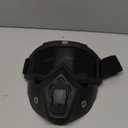 Paintball Mask Anti Fog,Tactical Full Face Mask Ski Mask Goggles Detachable Adjustable,Motorcycle Riding Face Protection (black)