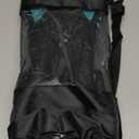 Greatever Snorkel Fins Adjustable Buckles Open Heel Swim Flippers Travel Size Short Swim Fins for Snorkeling Diving Swimming Adult Men Womens (Green)