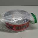Industry Standard 3 inch x 1000 Foot 5 Mil DETECTABLE Safety Tape Caution Buried Electric Below Red/Black Print