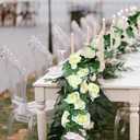 10PCS Fake Rose Garland, 7.5Ft Artificial Vines Flowers Hanging Rose Vine forfor Table Wedding Backdrop Arch Wall Party Mantle Festival Decor