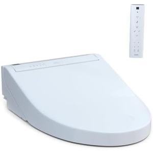 TOTO® WASHLET® C5 Electronic Bidet Toilet Seat with PREMIST and EWATER+ Wand Cleaning, Elongated, Cotton White - SW3084#01