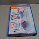 Etna Over the Door Basketball Laundry Hamper - Space Saving Hanging Hamper with Metal Ring, Backboard, Drawstring Bag - Fun Laundry Solution for Kids Room, Dorm Rooms, Dunk Away Dirty Laundry (Orange)