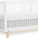 Dream On Me Hygge 5-in-1 Convertible Full-Size Baby Crib in Vintage White Oak, GreenGuard Gold & JPMA, Converts to Toddler, Day & Full-Size Bed, Adjustable Mattress Heights, Modern Nursery