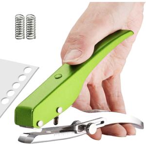 Hole Punch, Heavy Duty Hole Puncher Single Hole Punch Handheld Paper Punch Hole Puncher Single Small Hole Punch One Hole Punch for Paper Crafts Cards Tags Scrapbook- 1/4 inch-6mm