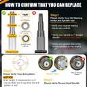 2 Sets 4 Lug Trailer Hub Kit for 2000 Lbs, for 1'' BT9 Straight Axle Spindle Trailer hub 4 lug, Prelubricated L44643 Bearings 44 Trailer Axle Kit, Boat Trailer Hubs 4 Lug(only for Straight Spindle)
