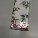 Newbridge Christmas Natures Poinsettia Scalloped Fabric Holiday Napkins, Holly, Berries and Evergreen Border with Red Trim, Set of 4 Reusable Cloth Napkins