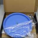 GESAIL Heated Bird Bath for Outdoors for Winter, 3 Easy Ways to Mount Detachable Bird Bath Bowl, 75W Heated Bird Baths with Thermostatically Controlled for Garden Yard Patio Lawn, Blue