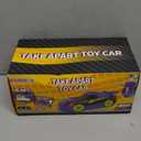 GILOBABY 26 Pieces Take Apart Toys for Boys, Racing Car with Electric Drill, Sounds & Lights, Building Stem Toys for Kids, Gifts for 3 4 5 Year Old Boys Learning Educational Toys