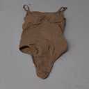 Lover-Beauty Shapewear Bodysuit for Women Tummy Control Seamless Sculpting Snatched Waist Thong Bodysuit with Removable Pads (Medium, Dark Beige)