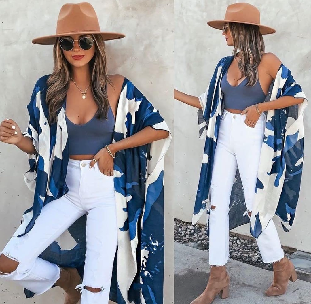 Moss Rose Women Summer Bikini Kimono Bathing Suit Cover Ups for Swimwear , One Size