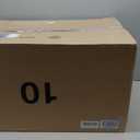 IRIS USA Fits 12" x 12" Paper, 6-Tier Scrapbook Rolling Storage Cart with Organizer for Stationery Vinyl Tools Office Art and Craft Supplies, Yarn, 6 Clear Cases w/Built in Handle - White/Clear