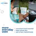 WaterWipes Sensitive+ On The Go Wipes, 3-In-1 Cleans, Cares, Protects, 99.9% Water, Unscented & Hypoallergenic Wet Wipes, 100 Count (10 Packs)