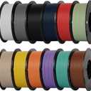 Kingroon Matte PLA Filament Bundle 1.75mm 3D Printer Filament Bundle Multicolor 1kg Dimensional Accuracy +/- 0.02 mm (12 Rolls Mixed Colors)