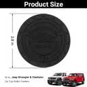 6 x 2PCS Auto Car Truck SUV Cup Holder Mat for Jeep Wrangler JL JK JLU&Gladiator JT Accessories, Silicone Cup Inserts Interior Mats(Black)