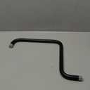 Naiture Offset Brass S Shapes Extension Shower Arm, Extender Tube Shower Head (Black, 19'' x 11'') (19'' x 11'', Black)