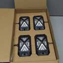 MICTUNING C4 RGBW Rock Lights Kit, 8 Pods 360° Ultra-Bright 4-Sided Wide Beam Angle Underglow Neon Accent Lighting Kit, Microphone Sync with APP Control, IP68 Waterproof