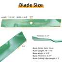 Lawneagle UC22010 Mower Blades with Blade Bolts & Washers for John Deere Z425 Z325E GX255 GX325 GX335 GX345 GX355 X320 X340 X360 X380 Decks Replaces John Deere 54 inch Mower Blades UC22010 M143520