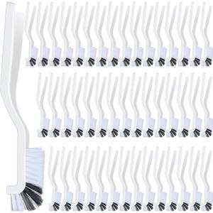 Rtteri 48 Pcs Kitchen Scrub Brush Bulk Plastic Sink Bathroom Cleaning Edge Corner Brush for Household Bottle Dish Tile Lines Window Track Crevice with Stiff Bristle