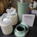 Momcozy 22oz Portable Breast Milk Cooler for Outdoor, Life Saver with 360 Total Cooling for 24 Hours, Larger Capacity Travel Breastmilk Chiller with 2pcs Baby Bottles for Breastmilk Storage, Green