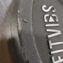 Fitvids Olympic 2-Inch Cast Iron Plate Weight Plate for Strength Training and Weightlifting, Two Hole Style, 25LB Pair