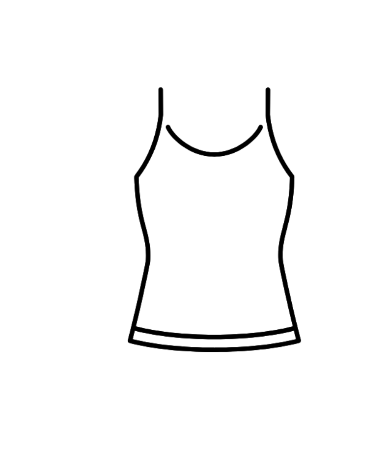 Miami Black Tank Top XL