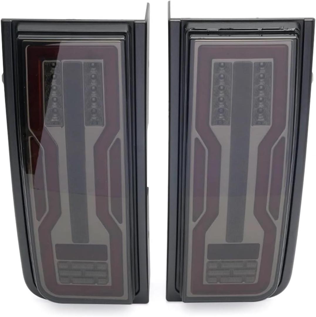 2PCS LED Rear Tail Light Compatible With Hummer H2 2003-2009 3-In-1 Reverse Light Brake Light Turn Signal Light(Smoke lens)