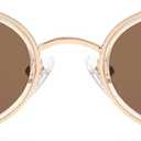 SOJOS Trendy Oval Polarized Sunglasses for Women Men, 80s 90s Chic Retro Vintage Sunnies SJ1248