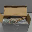 Der Rose 2 Pack Fake Plants Hanging Artificial Succulents Plants in Black Pots for Living Room Bathroom Accessories Boho Farmhouse Wall Decor