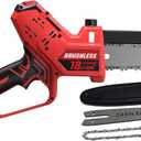 Mini Chainsaw for Milwaukee M18 Battery, Auto-Oiler, 8-Inch and 6-Inch 2-IN-1 Brushless Cordless Pruning Chainsaw, Battery Powered Mini Chainsaw for Wood Cutting, Tree Trimming (Only Tool)