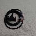 JUXINICE DB37 Male to Bare Wire with Cable Marker, 26AWG 6.6FT, D-SUB 37-Pin Connector to Single end Cable with Terminal,Multicore 37 Wire All Provided with Wiring Terminals-Black
