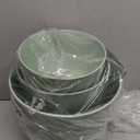 Plant Pots 12/10/9 Inch Self Watering Pots, Set of 3 Plastic Planters with Drainage Holes and Saucers,Plastic Flower Pots,Nursery Planting Pot for Indoor Out Door Plants(Green)