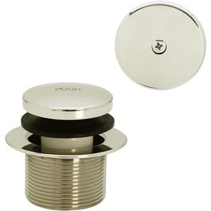 Westbrass Tip-Toe Coarse Thread Tub Trim Set with 1-Hole Overflow Faceplate, Polished Nickel, R93-05 Westbrass Tip-Toe Coarse Thread Tub Trim Set with 1-Hole Overflow Faceplate, Polished Nickel, R93-05