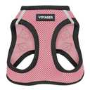 Best Pet Supplies Voyager Step-in Air Harness - All Weather Mesh, Reflective, No Pull Harness for Dogs, Cats - Secure with Hook & Loop Fastener, Buckle, Double D-Rings -Harness (Pink/Black Trim), XXS (Chest: 12 - 13.5")