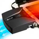 KLIM Tempest Laptop Cooler with Vacuum Fan - New - Gaming Laptop Fan with Display - Temperature Detection + Automatic/Manual Mode - 4000 RPM - Portable - Compatible with Laptop Cooling Pads (Black)