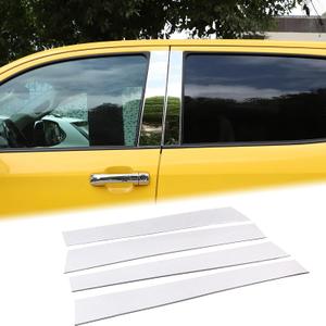 Aunginsy Door Window Center Pillar Post Trim Cover Compatible with Toyota Tundra 2007-2021 & Sequoia 2008-2020, Car Outer Side Door Window C Pillar Panel Molding Decorative Cover Exterior Accessories