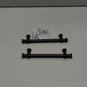 2 Pack 5 Inch Hole Center Matte Black Cabinet Pulls-Heavy Duty Solid Cabinet Handles Suitable for Cabinets, Dressers, Kitchens and Bathroom cabinets